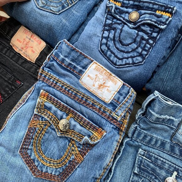 LOT OF 6 Vintage True Religion Jeans - Picture 11 of 13